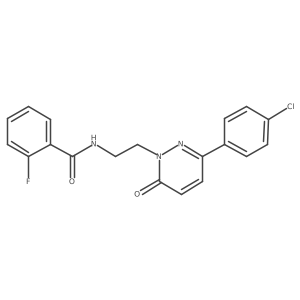 N-(2-(3-(4-chlorophenyl)-6-oxopyridazin-1(6H)-yl)ethyl)-2-fluorobenzamide Structure