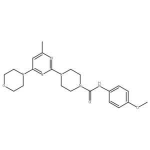 N-(4-Methoxyphenyl)-4-[4-methyl-6-(morpholin-4-YL)pyrimidin-2-YL]piperazine-1-carboxamide Structure