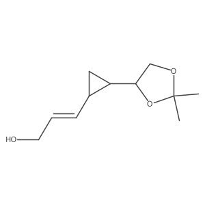 (2E)-3-[(1S,2R)-2-[(4S)-2,2-Dimethyl-1,3-dioxolan-4-yl]cyclopropyl]-2-propen-1-ol结构式
