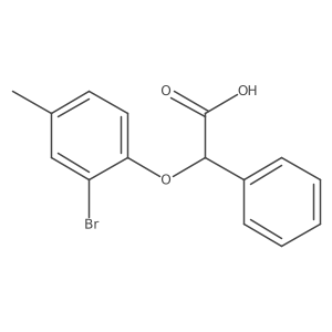 2-(2-Bromo-4-methylphenoxy)-2-phenylacetic acid结构式