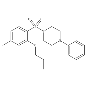 1-[(4-Methyl-2-propoxyphenyl)sulfonyl]-4-phenylpiperazine Structure