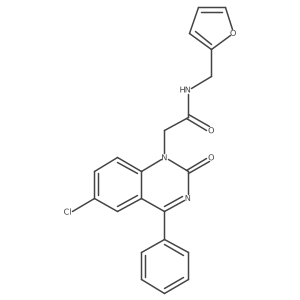 2-(6-chloro-2-oxo-4-phenyl-1,2-dihydroquinazolin-1-yl)-N-[(furan-2-yl)methyl]acetamide Structure