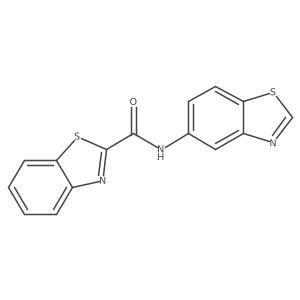N-(benzo[d]thiazol-5-yl)benzo[d]thiazole-2-carboxamide结构式