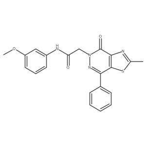N-(3-methoxyphenyl)-2-(2-methyl-4-oxo-7-phenylthiazolo[4,5-d]pyridazin-5(4H)-yl)acetamide结构式