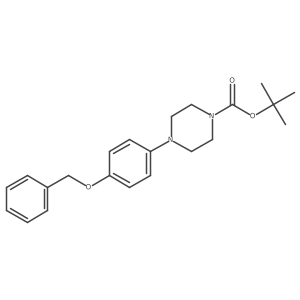 Tert-butyl 4-(4-(benzyloxy)phenyl)piperazine-1-carboxylate结构式