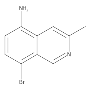 8-Bromo-3-methylisoquinolin-5-amine Structure