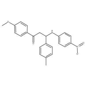 1-(4-Methoxyphenyl)-3-(4-methylphenyl)-3-[(4-nitrophenyl)amino]-1-propanone Structure