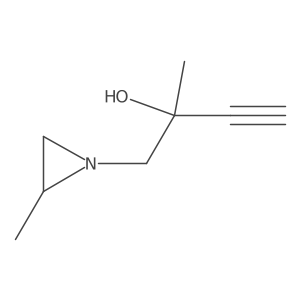 I+/--Ethynyl-I+/-,2-dimethyl-1-aziridineethanol Structure