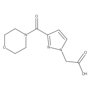 [3-(morpholin-4-ylcarbonyl)-1H-pyrazol-1-yl]acetic acid结构式