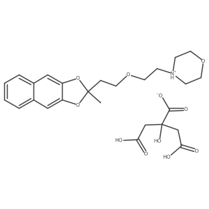 NAPHTHO(2,3-d)1,3-DIOXOLE, 2-METHYL-2-(2-(2-MORPHOLINOETHOXY)ETHYL)-, CITRATE结构式