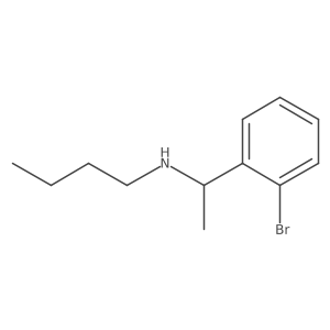 [1-(2-Bromophenyl)ethyl](butyl)amine Structure