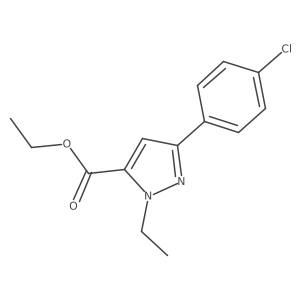 Ethyl 3-(4-chlorophenyl)-1-ethyl-1H-pyrazole-5-carboxylate Structure