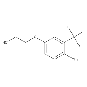 2-[4-Amino-3-(trifluoromethyl)phenoxy]ethan-1-ol Structure