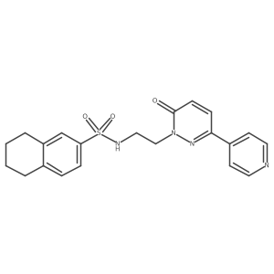 N-(2-(6-oxo-3-(pyridin-4-yl)pyridazin-1(6H)-yl)ethyl)-5,6,7,8-tetrahydronaphthalene-2-sulfonamide Structure