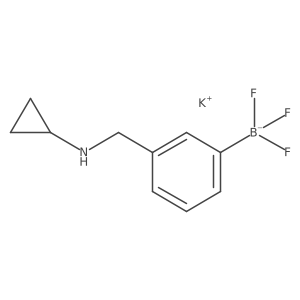 Potassium (3-((cyclopropylamino)methyl)phenyl)trifluoroborate结构式