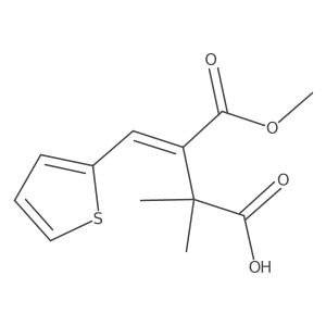 Butanedioic acid, dimethyl(2-thienylmethylene)-, 4-methyl ester, (E)-结构式