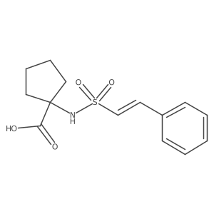 1-(2-Phenylethenesulfonamido)cyclopentane-1-carboxylic acid Structure