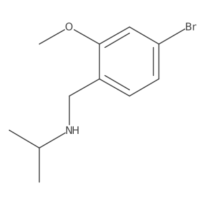 (4-Bromo-2-methoxy-benzyl)-isopropyl-amine Structure