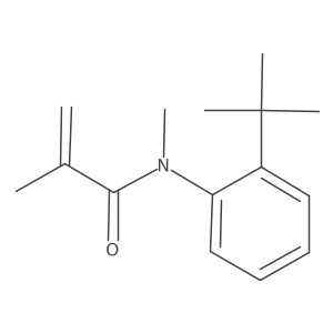 2-Propenamide, N-[2-(1,1-dimethylethyl)phenyl]-N,2-dimethyl-, (-)- Structure