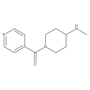 [4-(Methylamino)-1-piperidinyl]-4-pyridinylmethanone结构式
