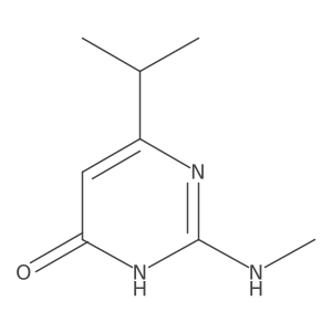 2-(Methylamino)-6-(propan-2-YL)-3,4-dihydropyrimidin-4-one Structure