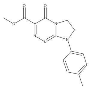 Methyl 4-oxo-8-(p-tolyl)-4,6,7,8-tetrahydroimidazo[2,1-c][1,2,4]triazine-3-carboxylate结构式