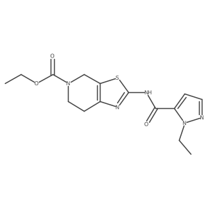 ethyl 2-(1-ethyl-1H-pyrazole-5-amido)-4H,5H,6H,7H-[1,3]thiazolo[5,4-c]pyridine-5-carboxylate Structure