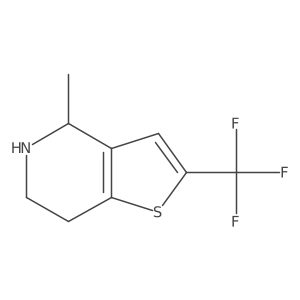 4-Methyl-2-trifluoromethyl-4,5,6,7-tetrahydro-thieno[3,2-c]pyridine结构式