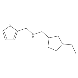 1-(1-ethylpyrrolidin-3-yl)-N-(furan-2-ylmethyl)methanamine结构式