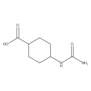 4-(Carbamoylamino)cyclohexane-1-carboxylic acid结构式