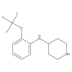 N-[2-(trifluoromethoxy)phenyl]piperidin-4-amine结构式