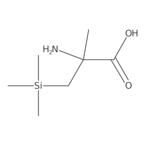 (R)-2-Amino-2-methyl-3-(trimethylsilyl)propanoic acid Structure