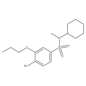 [(4-Bromo-3-propoxyphenyl)sulfonyl]cyclohexylmethylamine Structure