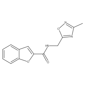 N-((3-methyl-1,2,4-oxadiazol-5-yl)methyl)benzofuran-2-carboxamide Structure