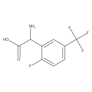 (S)-2-Amino-2-(2-fluoro-5-(trifluoromethyl)phenyl)acetic acid Structure