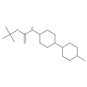 Tert-butyl 1-(1-methylpiperidin-4-yl)piperidin-4-ylcarbamate结构式