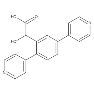 2-(2,5-Dipyridin-4-ylphenyl)-2-hydroxyacetic acid Structure