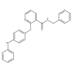 2-[4-(2-Pyridinylamino)phenoxy]-N-(3-pyridinylmethyl)-3-pyridinecarboxamide Structure