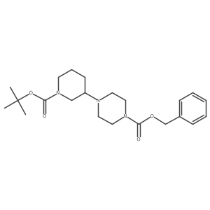 Benzyl 4-(1-(tert-butoxycarbonyl)piperidin-3-yl)piperazine-1-carboxylate Structure