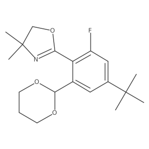 2-(4-Tert-butyl-2-1,3-dioxinan-2-yl-6-fluoro-phenyl)-4,4-dimethyl-4,5-dihydro-oxazole Structure