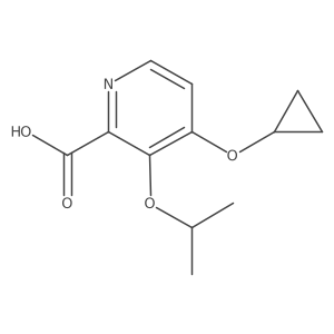 4-Cyclopropoxy-3-isopropoxypicolinic acid Structure