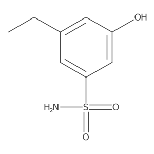 3-Ethyl-5-hydroxybenzenesulfonamide结构式
