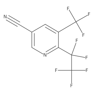 6-Pentafluoroethyl-5-trifluoromethyl-nicotinonitrile Structure