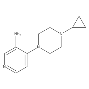 4-(4-Cyclopropylpiperazin-1-yl)pyridin-3-amine Structure