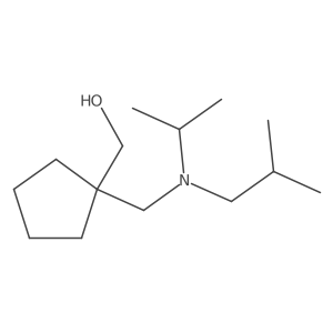 Cyclopentanemethanol, 1-[[(1-methylethyl)(2-methylpropyl)amino]methyl]- Structure