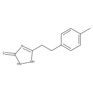 5-[2-(4-methylphenyl)ethyl]-4H-1,2,4-triazole-3-thiol结构式
