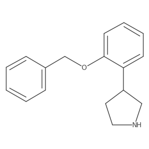 3-[2-(Benzyloxy)phenyl]pyrrolidine结构式