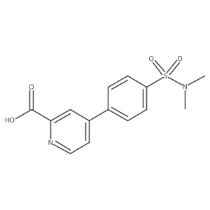 4-(4-N,N-Dimethylsulfamoylphenyl)picolinic acid Structure