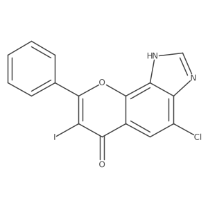 4-Chloro-7-iodo-8-phenyl-1H-chromeno[7,8-d]imidazol-6-one结构式