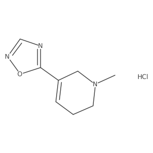 5-(1-Methyl-1,2,5,6-tetrahydropyridin-3-yl)-1,2,4-oxadiazole hydrochloride结构式